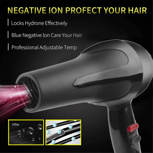 1500 Watts Professional Hair Dryer 2888 (Black), Hair accessories